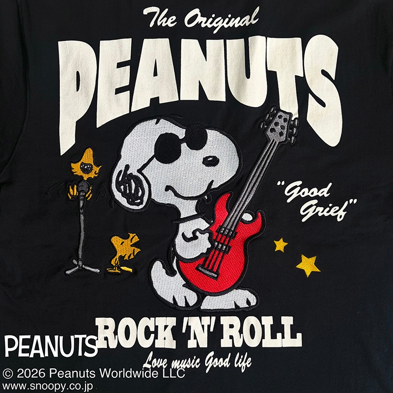 SNOOPY��Flag Staff PEANUTS ROCK��N��ROLL TEE �� 462030 ��