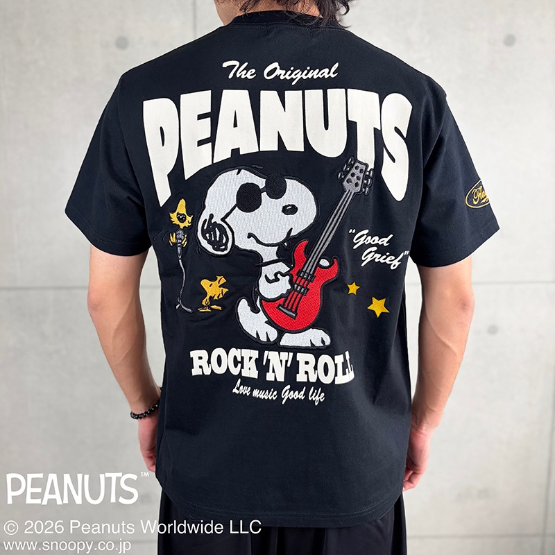 SNOOPY��Flag Staff PEANUTS ROCK��N��ROLL TEE �� 462030 ��