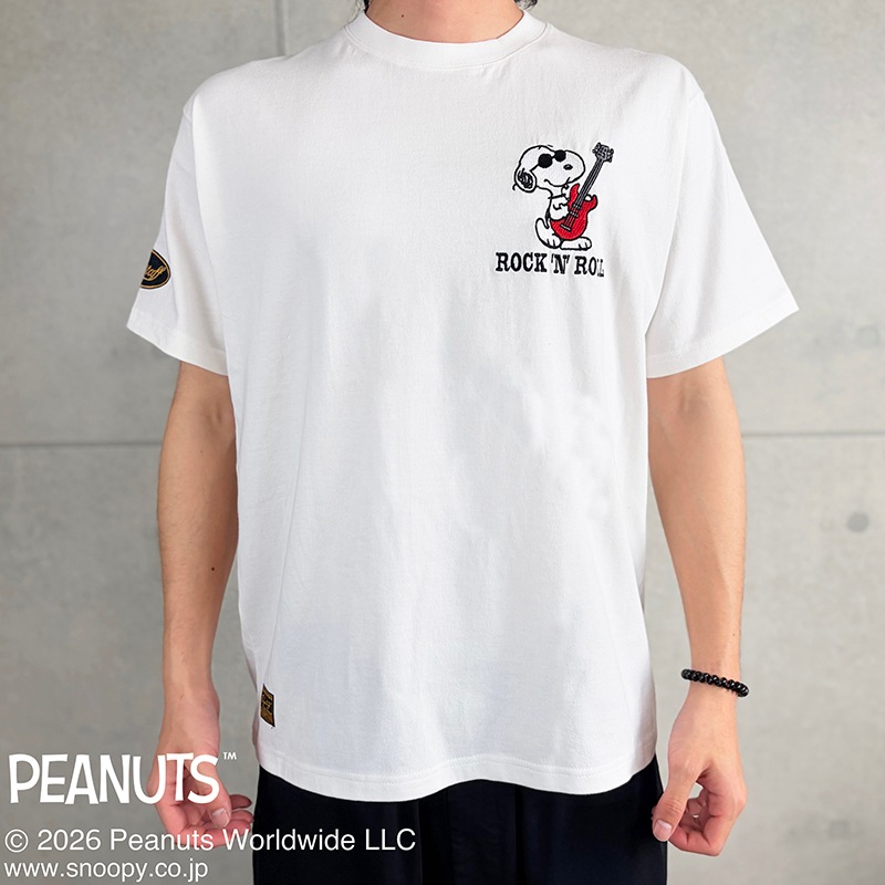 SNOOPY��Flag Staff PEANUTS ROCK��N��ROLL TEE �� 462030 ��