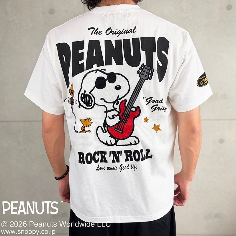 SNOOPY��Flag Staff PEANUTS ROCK��N��ROLL TEE �� 462030 ��
