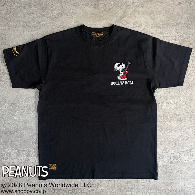 SNOOPY��Flag Staff PEANUTS ROCK��N��ROLL TEE �� 462030 ��