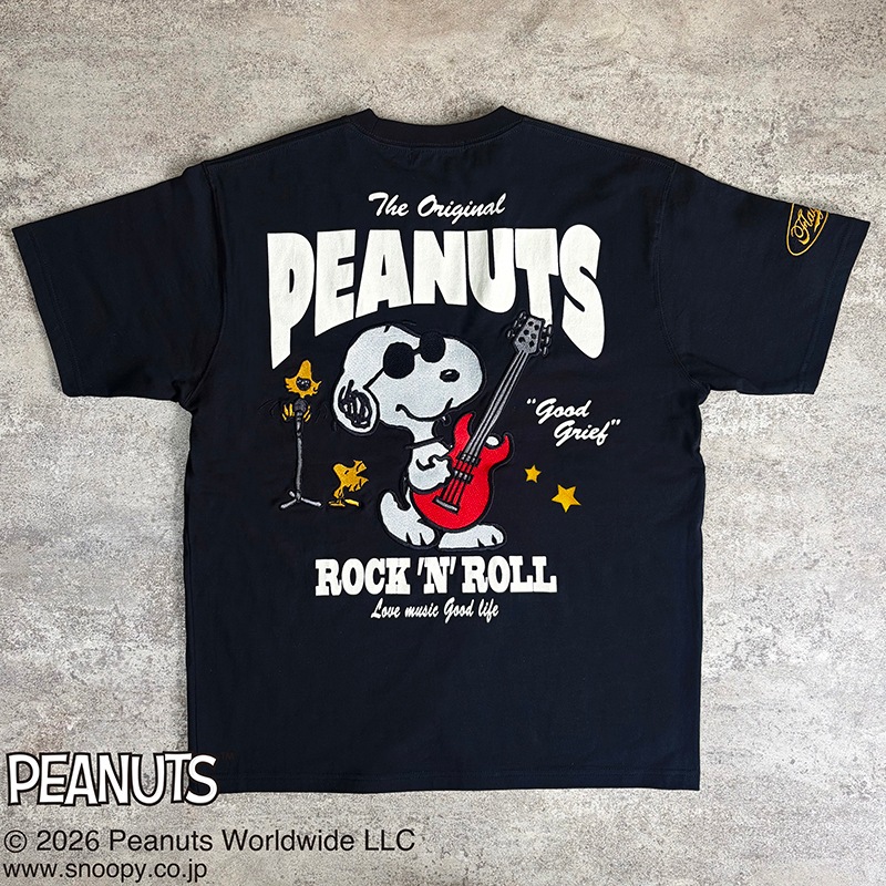 SNOOPY��Flag Staff PEANUTS ROCK��N��ROLL TEE �� 462030 ��