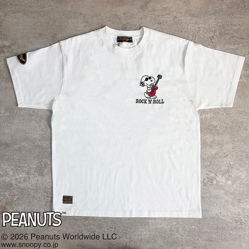 SNOOPY��Flag Staff PEANUTS ROCK��N��ROLL TEE �� 462030 ��