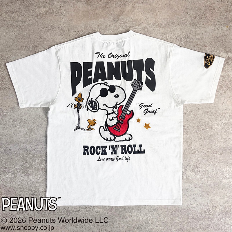 SNOOPY��Flag Staff PEANUTS ROCK��N��ROLL TEE �� 462030 ��