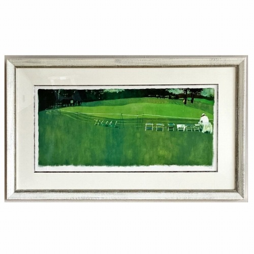 貴重 ゴルフ マスターズ Augusta 額付き絵画 アメリカ Amazon.co.jp: マーク・キング オーガスタ・11番ホール