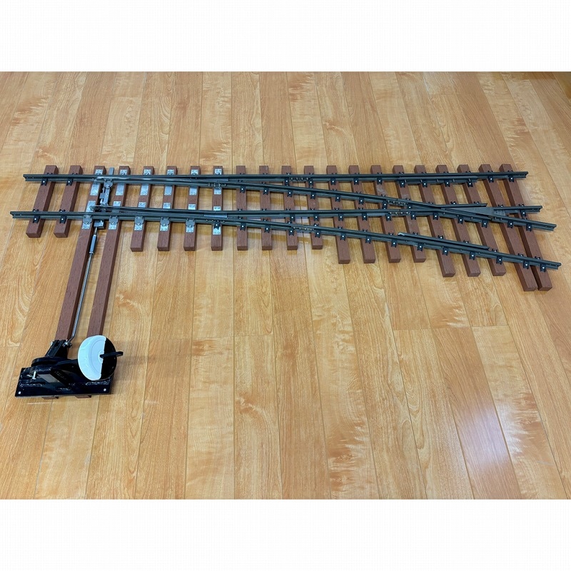 5インチゲージ用・ステンレス製特別ネームプレート付き「合成枕木製4番