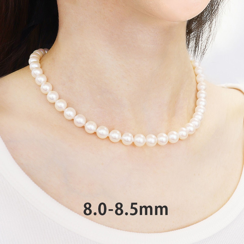 花珠あこや 本真珠 連ネックレス 42cm 桐箱付 JGL花珠鑑別書付（7.0