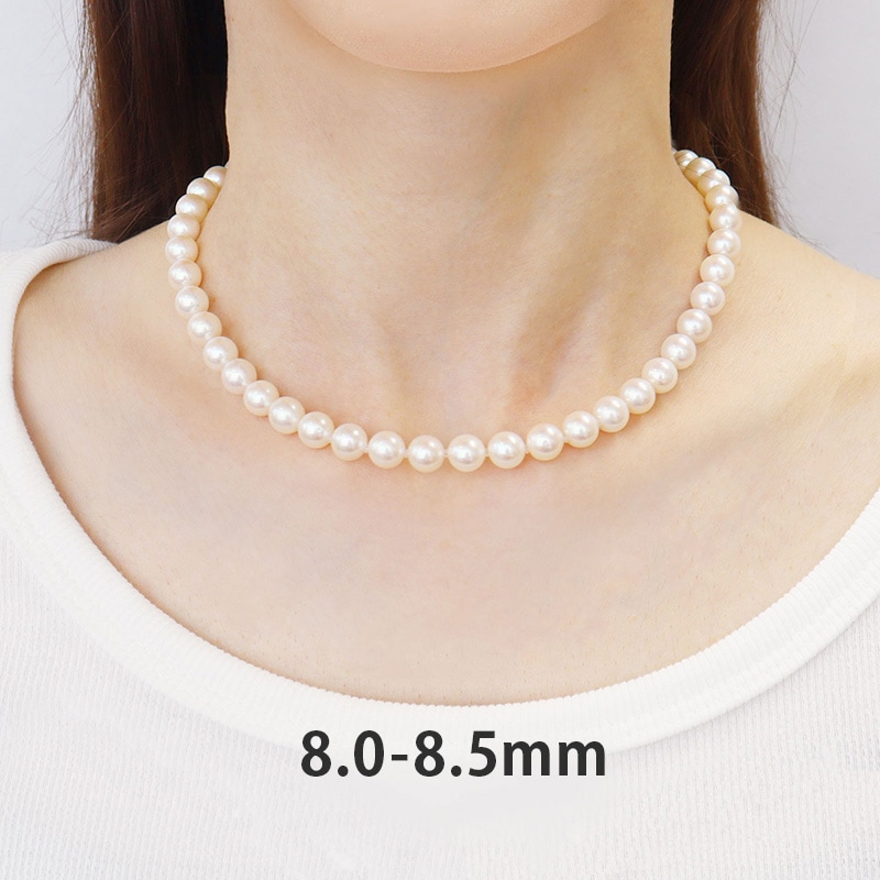 花珠あこや 本真珠 連ネックレス 42cm 桐箱付 JGL花珠鑑別書付（7.0