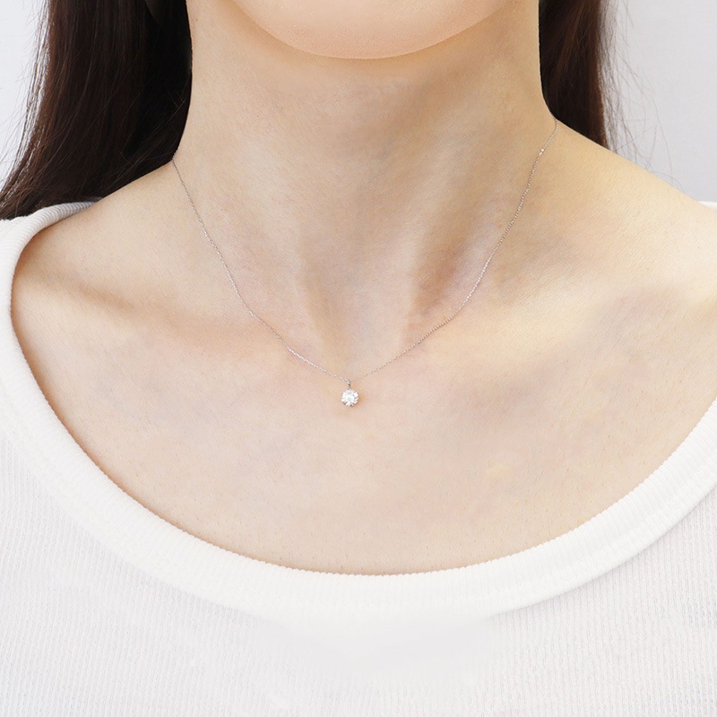PT ŷ����������� �������  H/I1/GD 6���� �ץ���ʥͥå��쥹 (0.3ct��0.5ct����γ1ct)