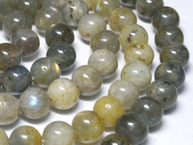 ラブラドライト ラウンド 連 約9mm | 天然石 連,ラブラドライト | B