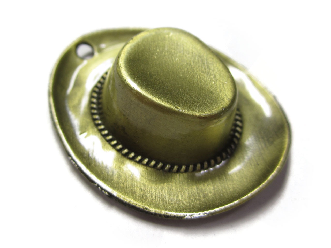 チャーム ハット 約41×35×11mm 真鍮古美 【5個セット】 アクセサリー
