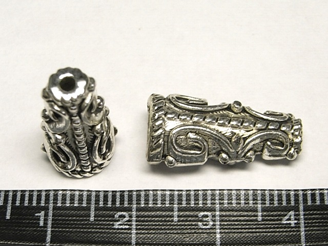 ショベル エンドキャップ パーツ アクセサリー ステンレス エンドキャップ 内径1.6mm シルバー ＜ アクセサリー