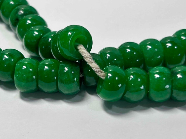 無限大 By柊翡翠 翡翠 連 高品質 グリーン 天然石 大穴 | 天然石 連,翡翠 | Bトレード