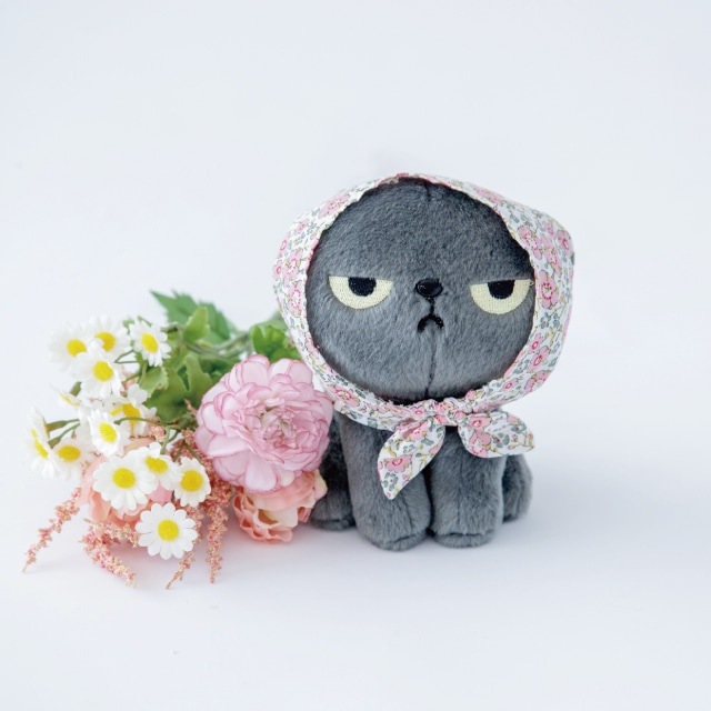 有料ギフトラッピング対応商品】花柄スカーフぬいぐるみ アングリー
