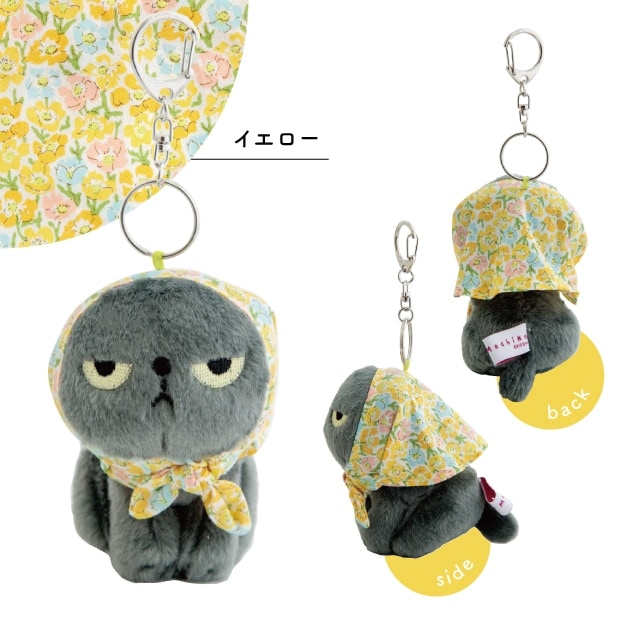沖麻実也 リトグラフ「GALLANT CAT～PUMPKIN～」※即購入不可 有料ギフトラッピング対応商品】花柄スカーフキーホルダー アングリー