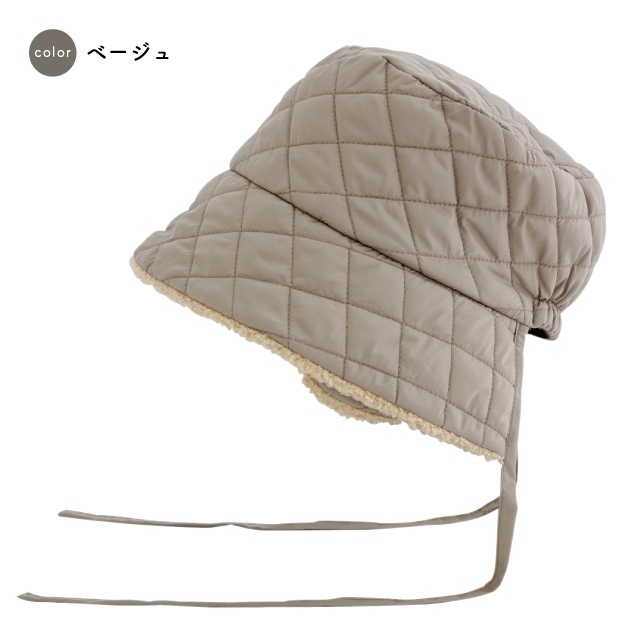 【完売】耳当てつきキルティングハット Chloe クロエ