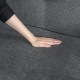 厚手ファブリックソファ ミート 2P グレー