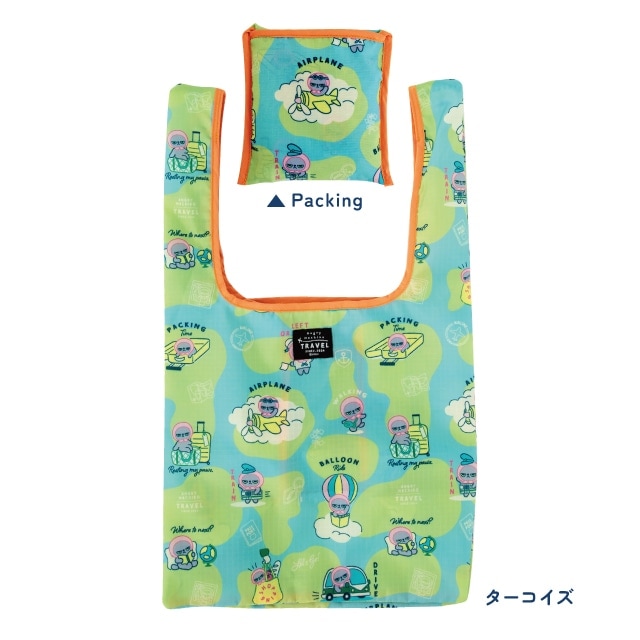 有料ギフトラッピング対応商品】エコバッグS アングリーマチコトラベル