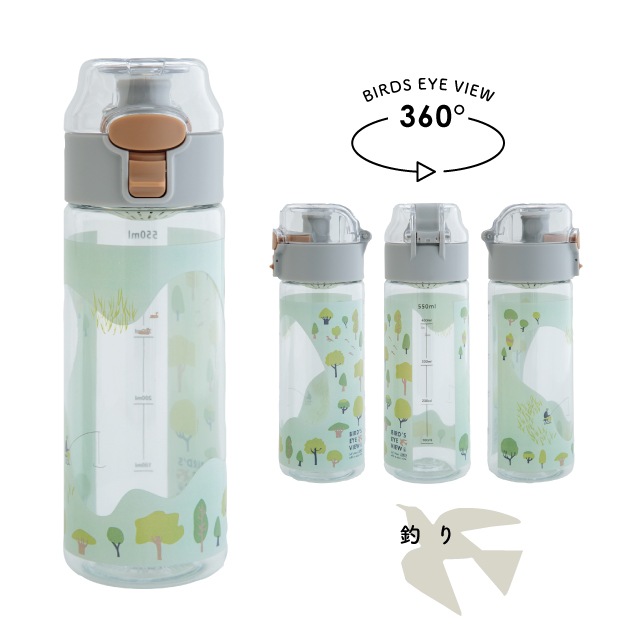クリアワンタッチボトル Bird's Eye View バーズアイビュー
