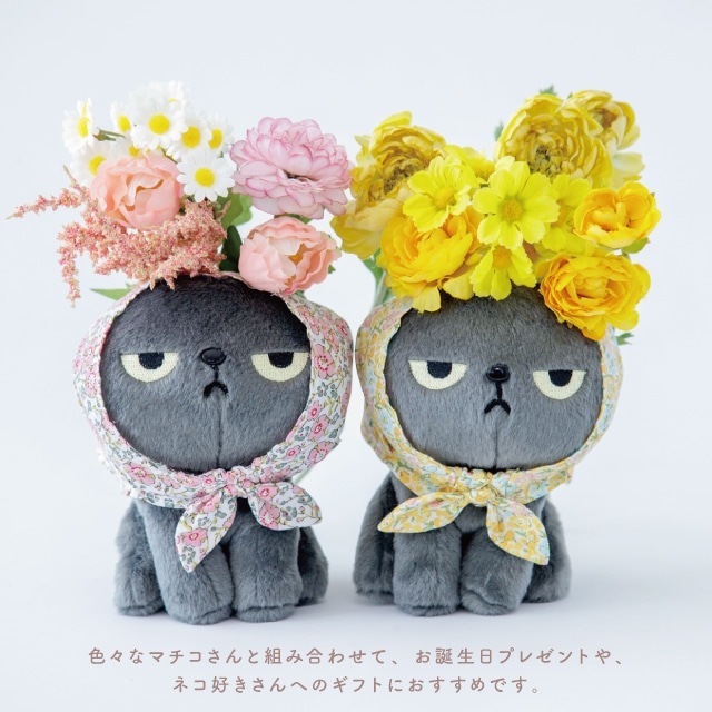 【有料ギフトラッピング対応商品】お着替え用花柄スカーフ アングリーマチコフラワー Angry Machiko Flower 真知子