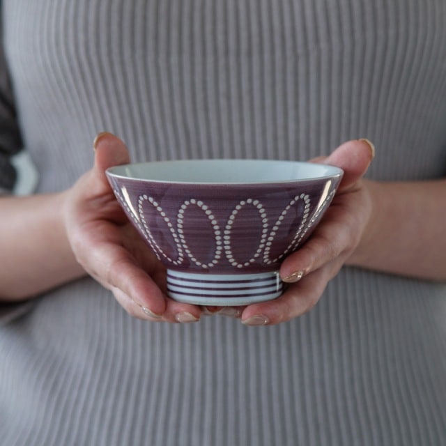 【完売】Ripple リップル 夫婦茶碗ギフト ネイビー×パープル