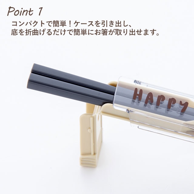 【完売】箸&ケースセット19.5cm DELI LUNCH デリランチ