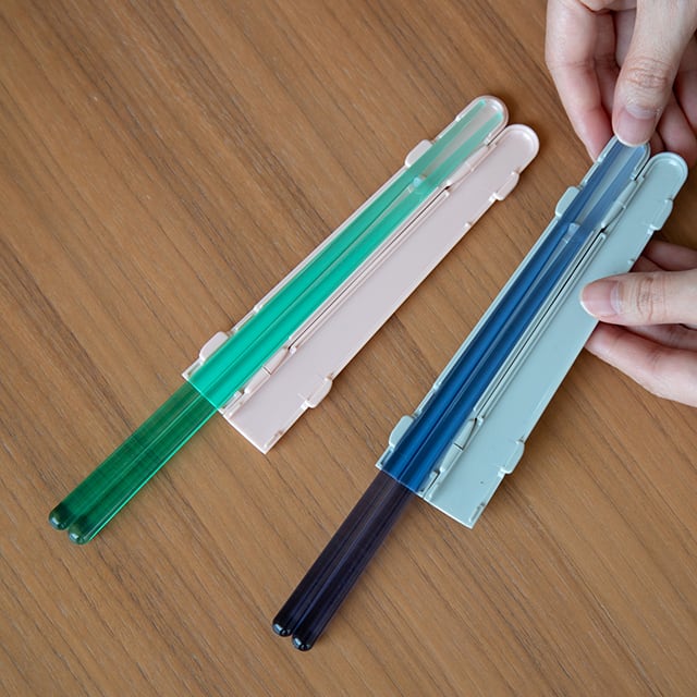 【完売】ハーフケースクリア箸付 LUNCH BUDDY! ランチバディ