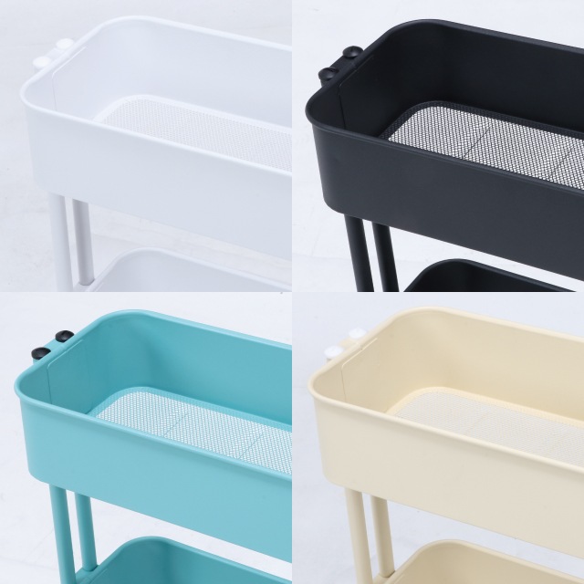 キッチンワゴン バスケット3段 スリム