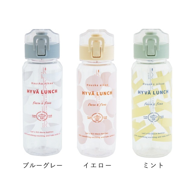【完売】クリアワンタッチボトル HYVA LUNCH ヒュヴァランチ