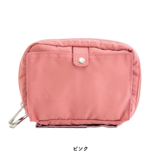 撥水多機能ポーチ Hanoca 花佳