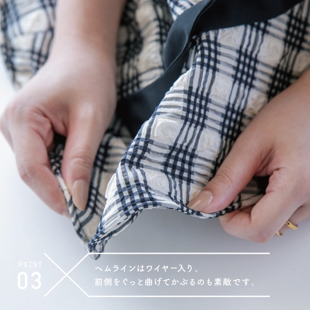 リボンつば広ハット Check-Mate チェックメイト