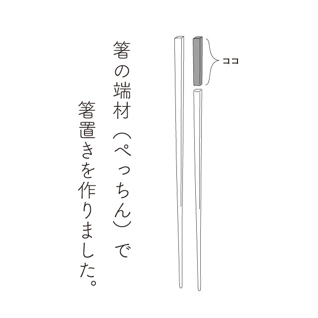 【完売】箸&箸置きセット PECCHIN ぺっちん