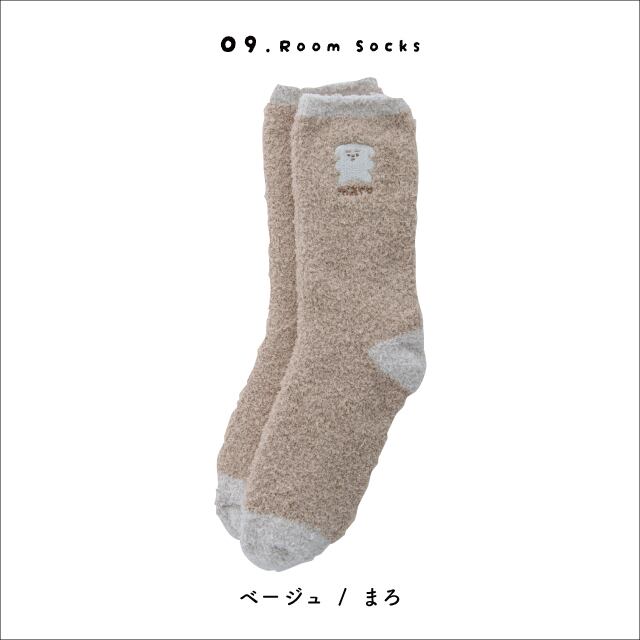 【完売】ふわもこルームソックス ましゅとまろ