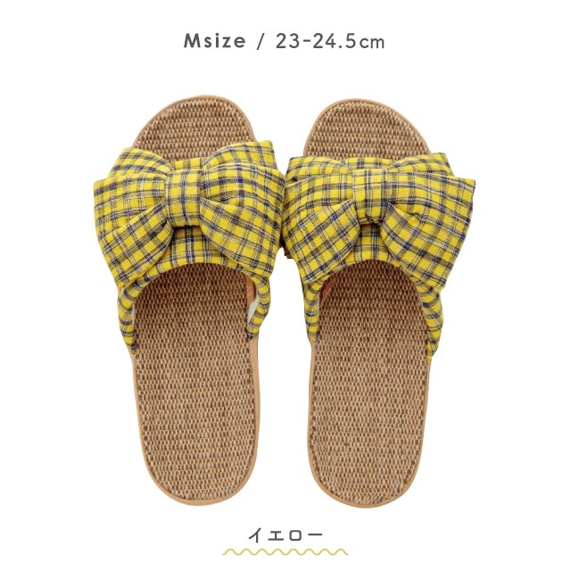 スリッパM In Out Ribbon インアウトリボン