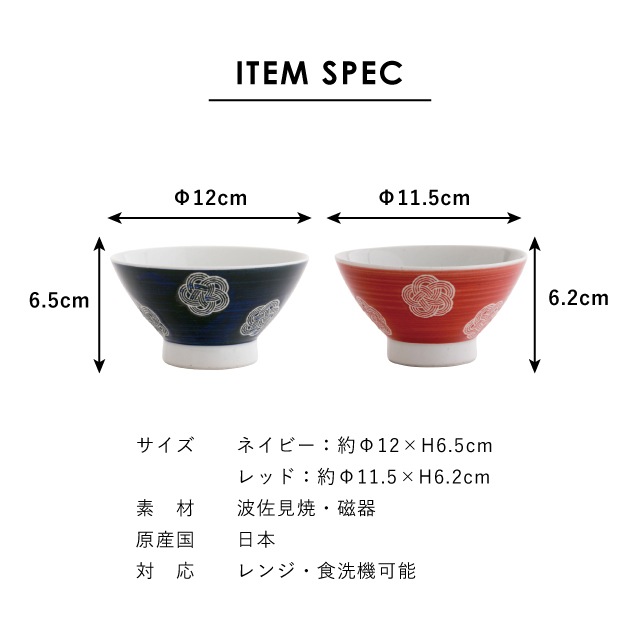 福うめ夫婦茶碗ギフトセット