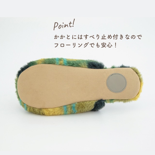 【完売】ルームシューズ TartanFur タータンファー