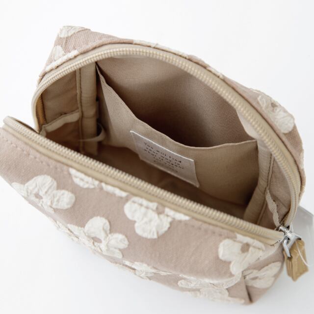 【完売】スクエアポーチ Puffy Flower パフィフラワー