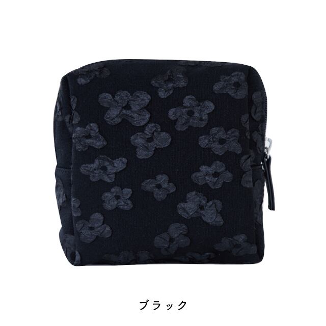 【完売】スクエアポーチ Puffy Flower パフィフラワー