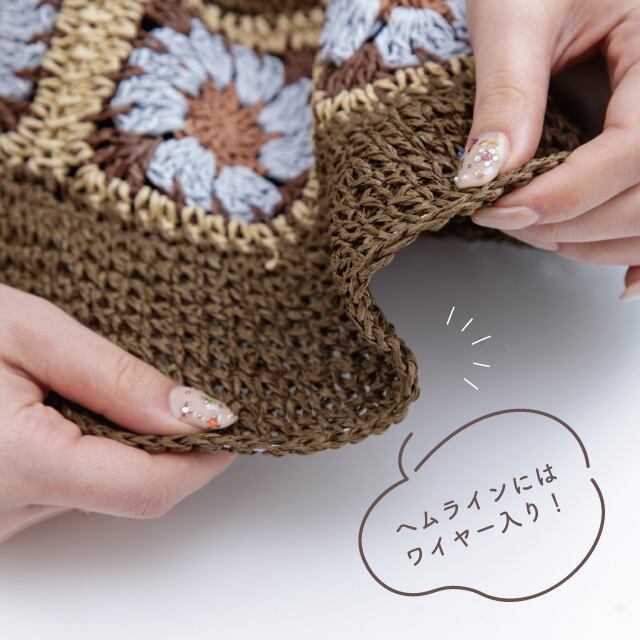 完売】フラワーバケットハット Crochette クロシェット | すべて