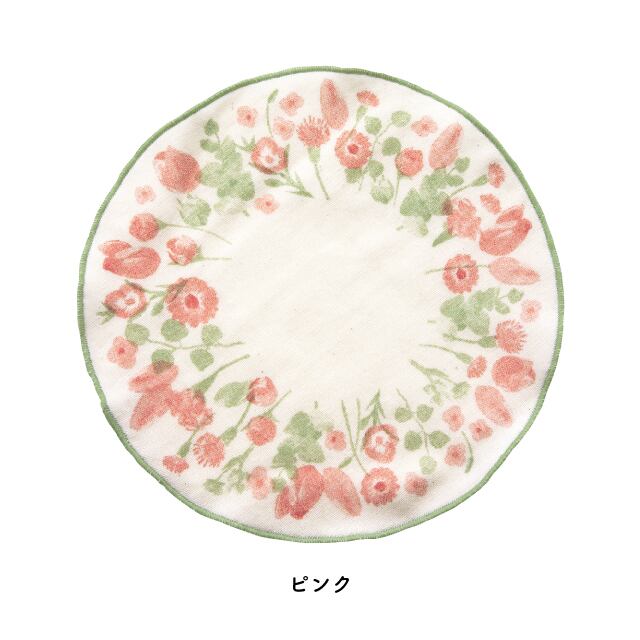 完売】ラウンドタオルハンカチ おはなハンカチ | ファッション