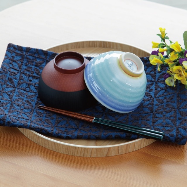 そらのいろ 一人暮らし食器セット ブルー