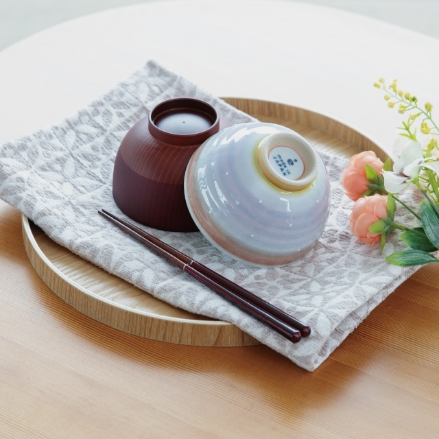 そらのいろ 一人暮らし食器セット パープル