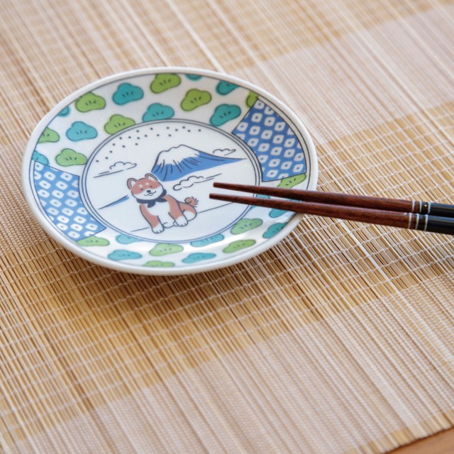 豆皿 しば文様