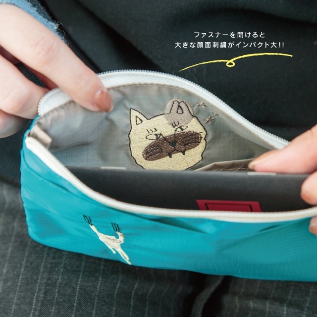 【1月末再入荷予定】フラットポーチ くせ強