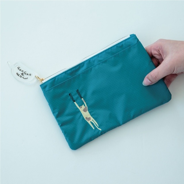 【1月末再入荷予定】フラットポーチ くせ強