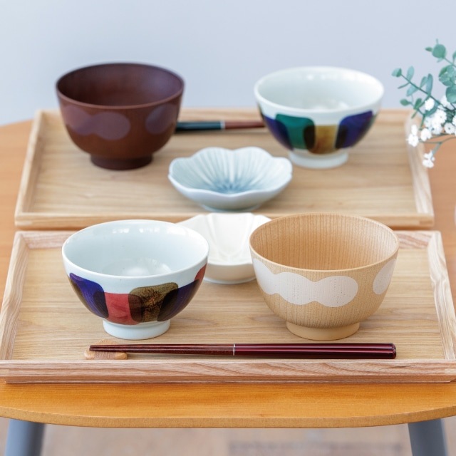 御膳とお椀 雑煮椀 お椀 正月 うさぎ唐草 ペアセット 食洗機対応 蓋付き