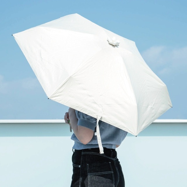 晴雨兼用日傘 お花パラソル無地