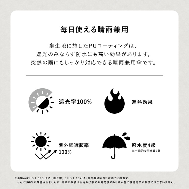 晴雨兼用日傘 お花パラソル無地
