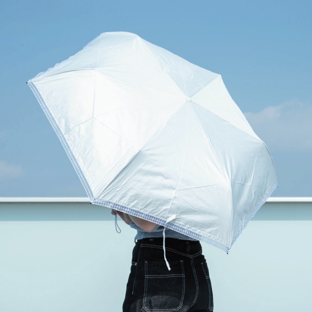 晴雨兼用日傘 オーガンジーテープ