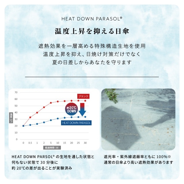 晴雨兼用日傘 オーガンジーテープ